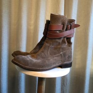 Frye suede ankle boots
